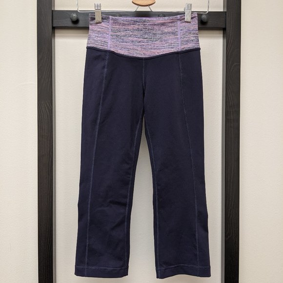lululemon athletica Pants - 39% OFF — Lululemon Athletic Capri Purple Cream